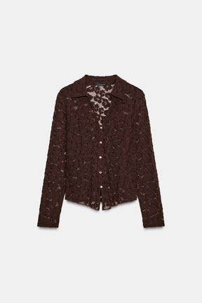 Pointelle Knit Top