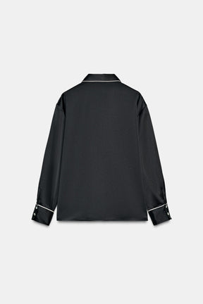 Oversized Satin Shirt