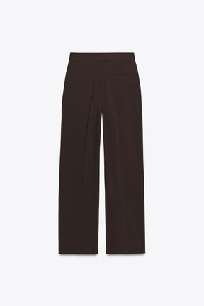 Straight-leg trousers with stripe