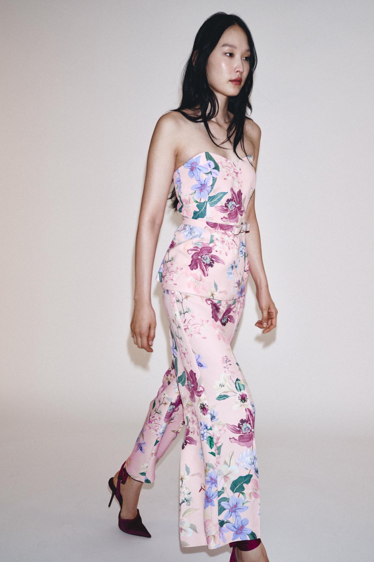 Hose mit Blumenmuster