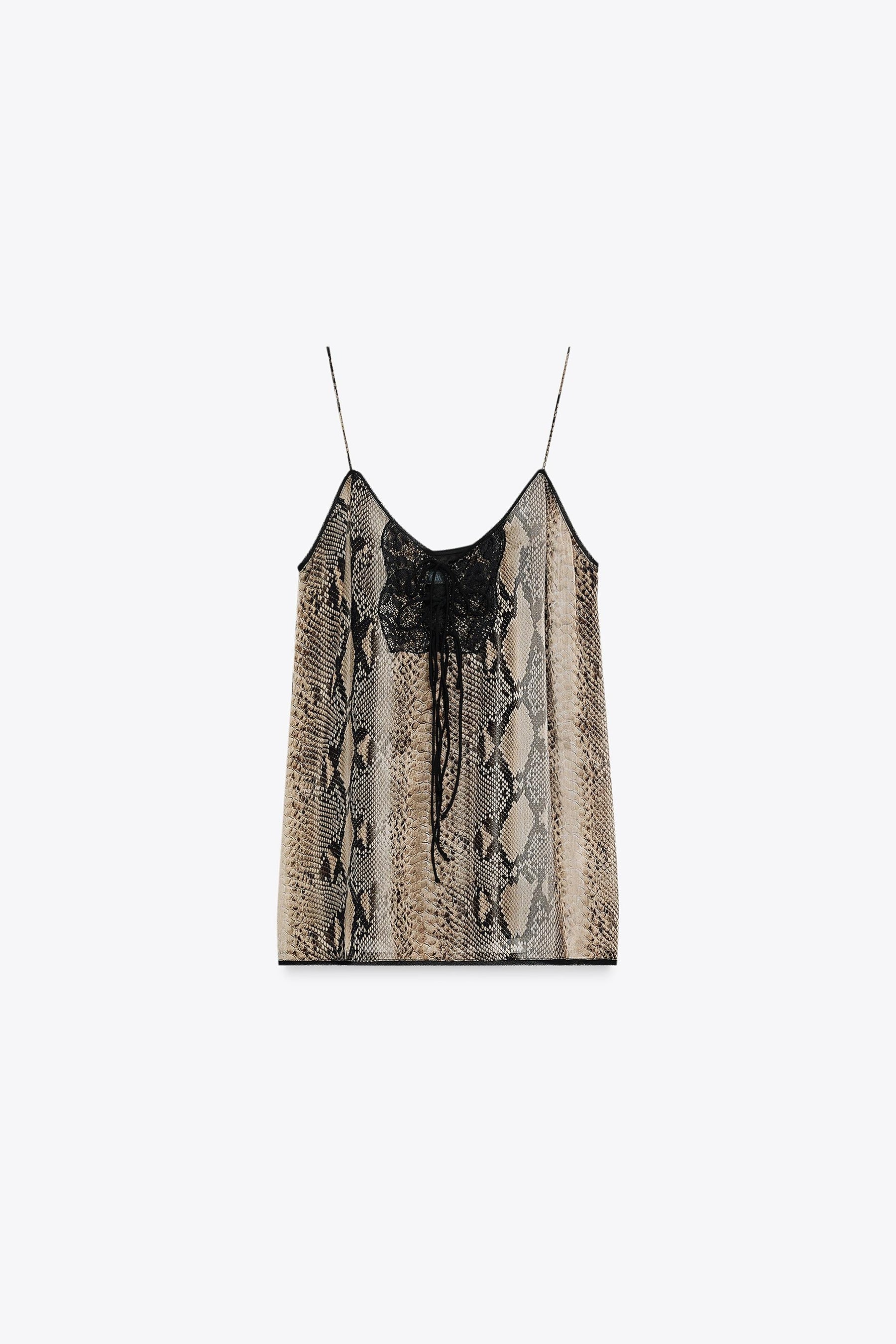 Camisole-Top mit Tiermuster