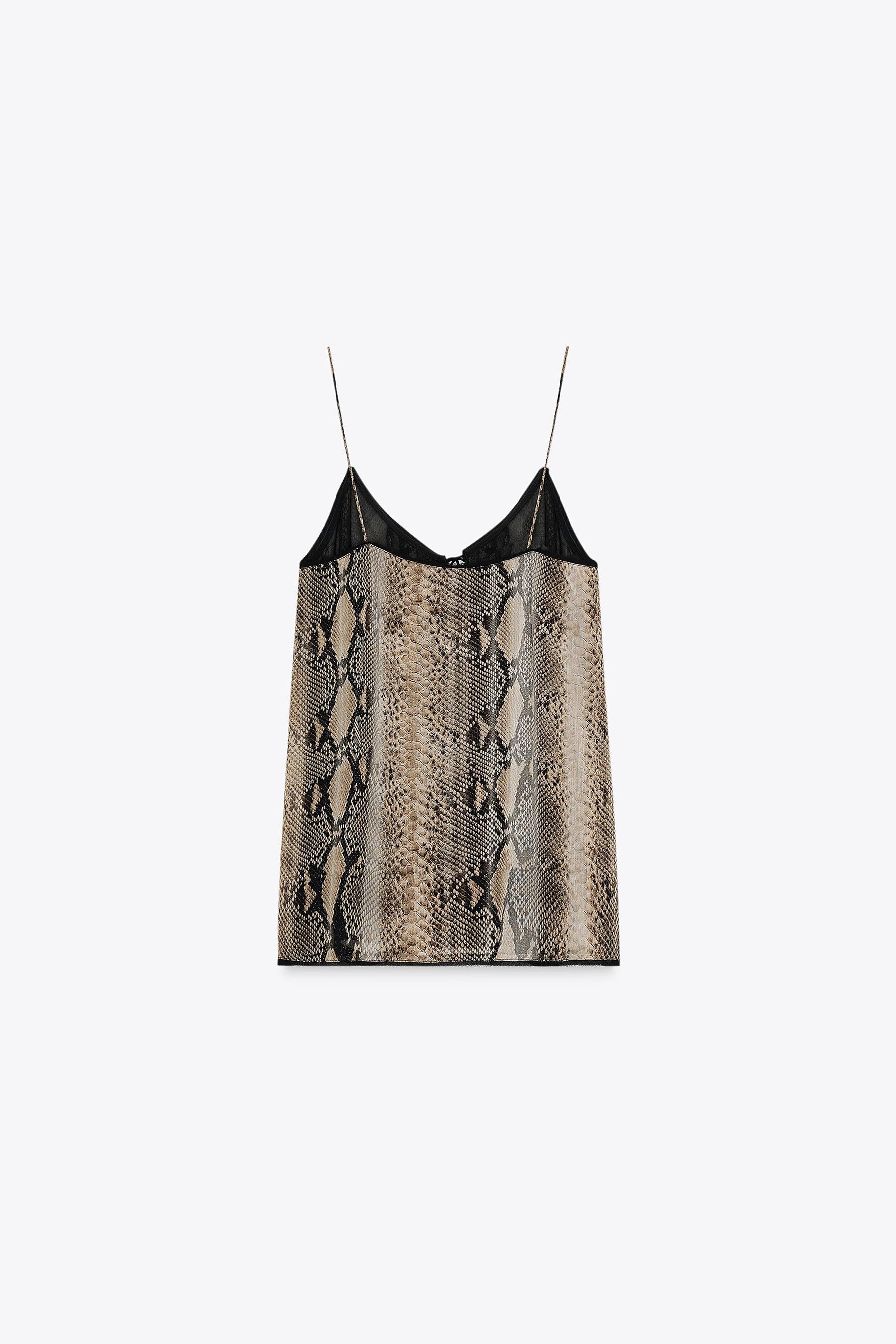 Camisole-Top mit Tiermuster
