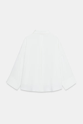 Crepe Shirt with Pintucks