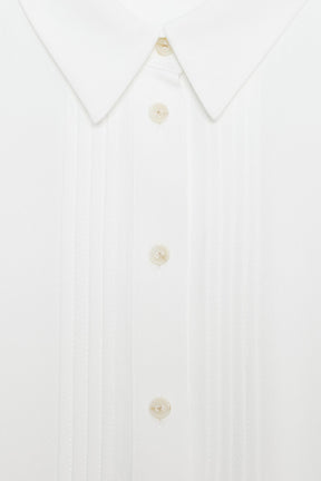 Crepe Shirt with Pintucks