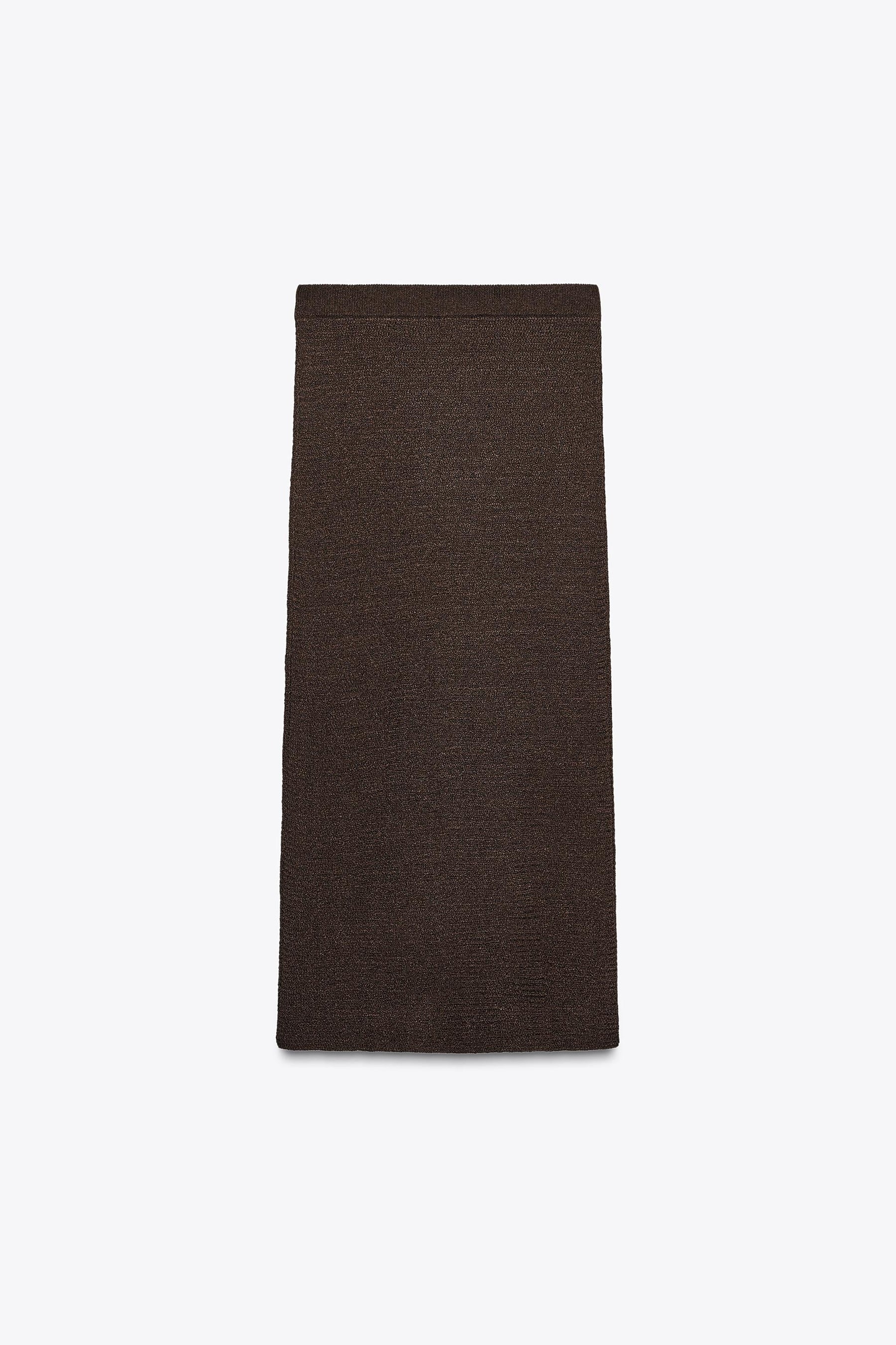 TEXTURED KNIT MAXI SKIRT - Image 8