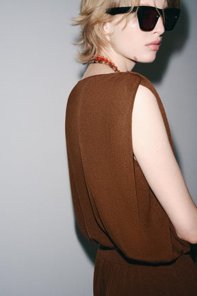 TOP WITH ELASTICATED HEM - Image 3