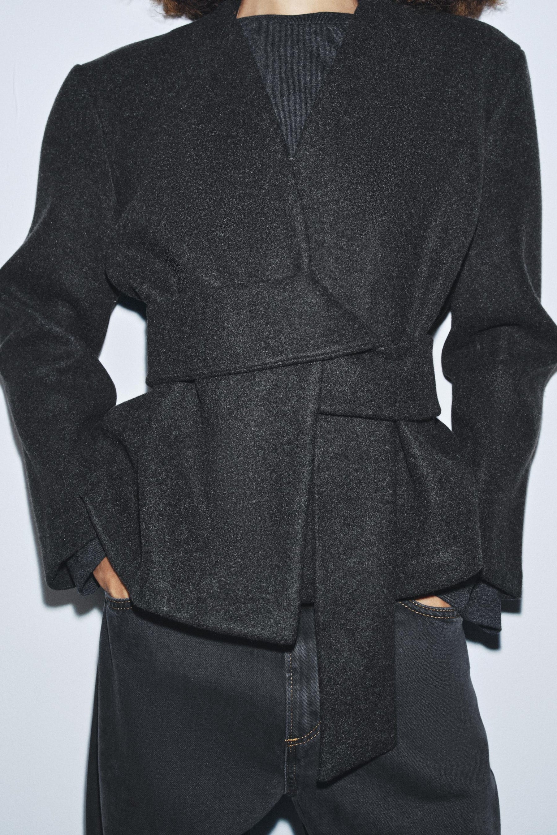 SOFT-TOUCH BELTED JACKET - Image 3