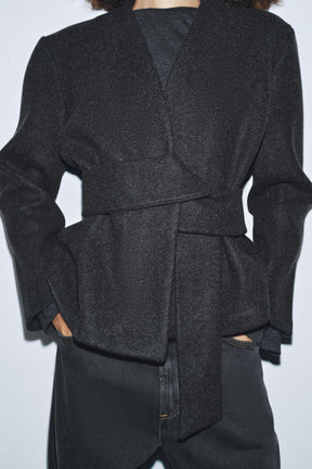 SOFT-TOUCH BELTED JACKET - Image 3