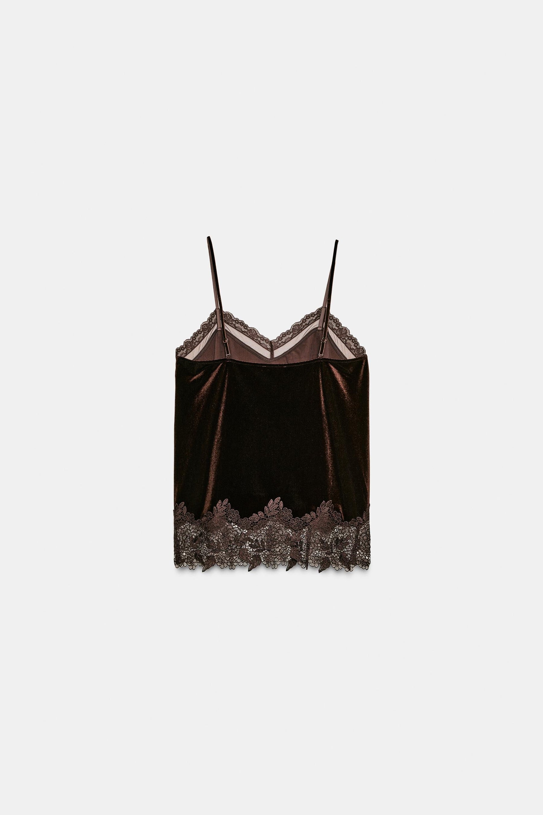 SAMT-SPITZEN-CAMISOLE
