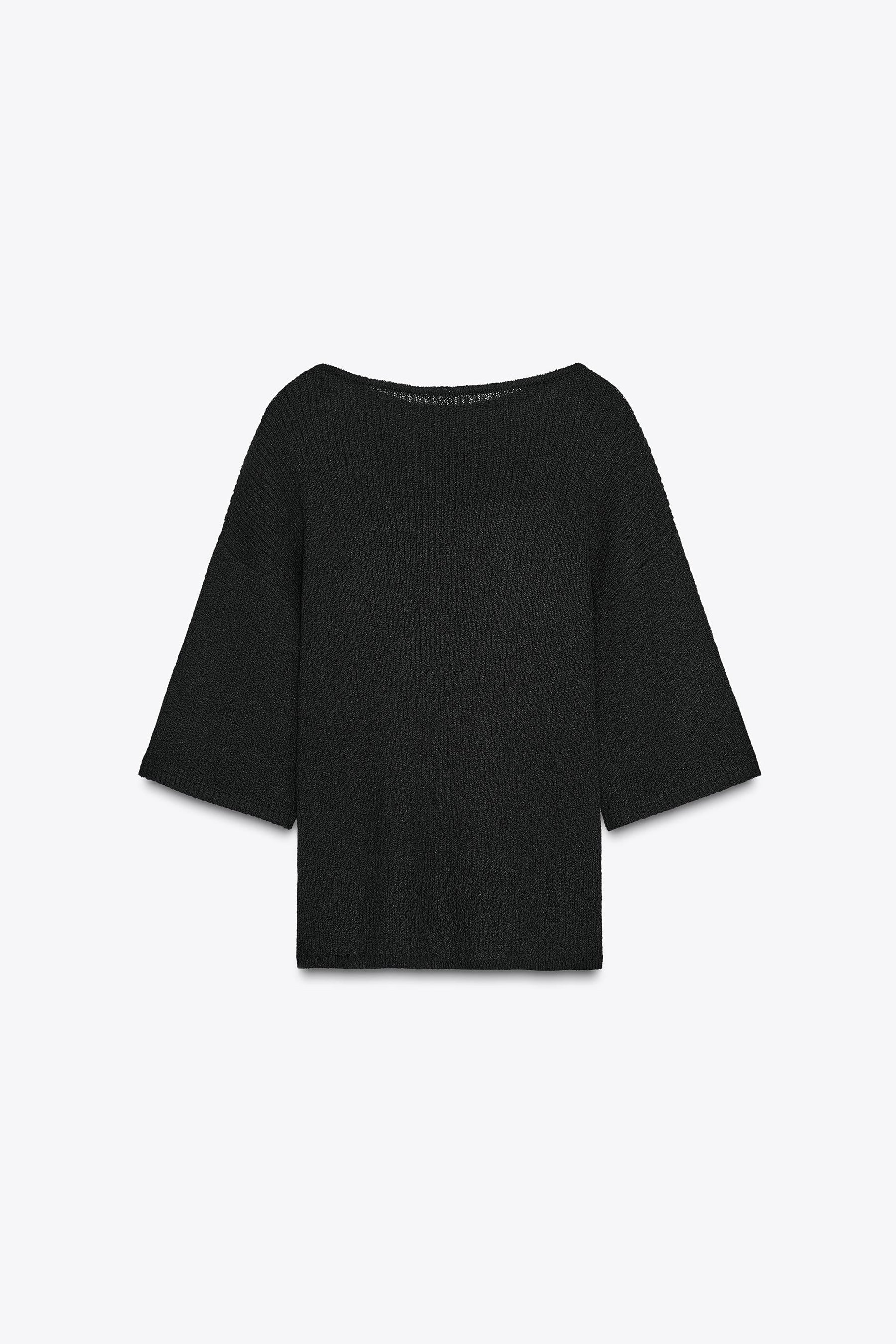 CUT KNIT CAPE JUMPER - Image 4