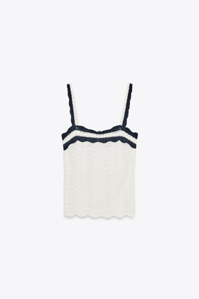 CONTRAST RUFFLE SHIRT