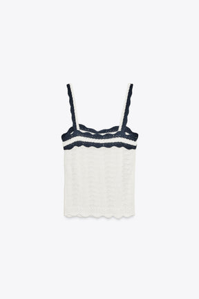 CONTRAST RUFFLE SHIRT