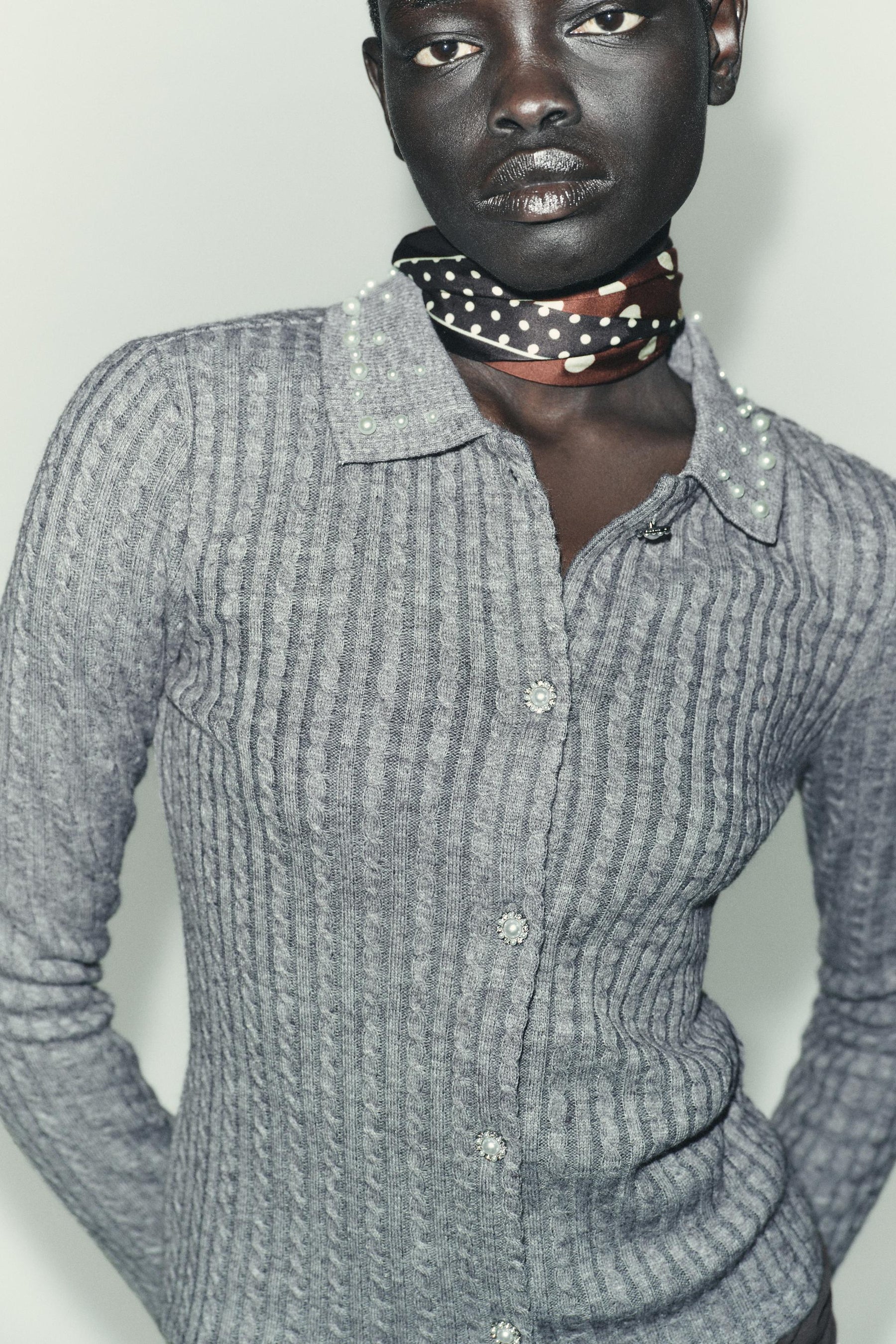 Cardigan mit Cut-out-Details