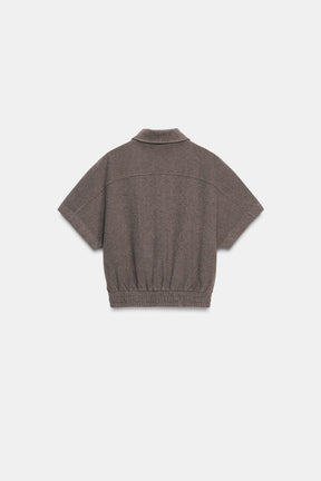 Jacke mit weichen Ärmeln