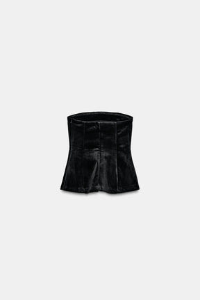 Velvet Bandeau Top
