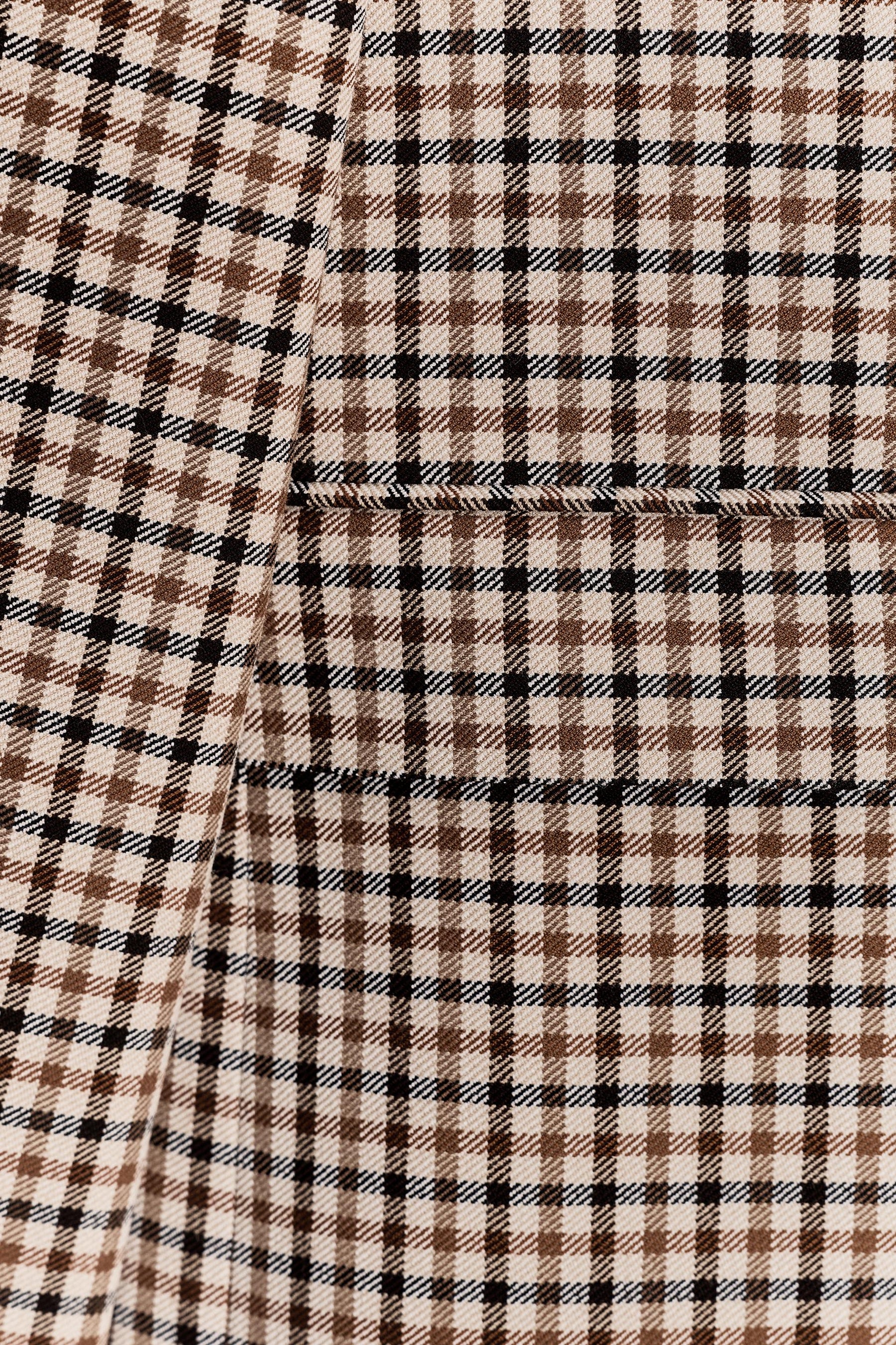 Check Straight Blazer