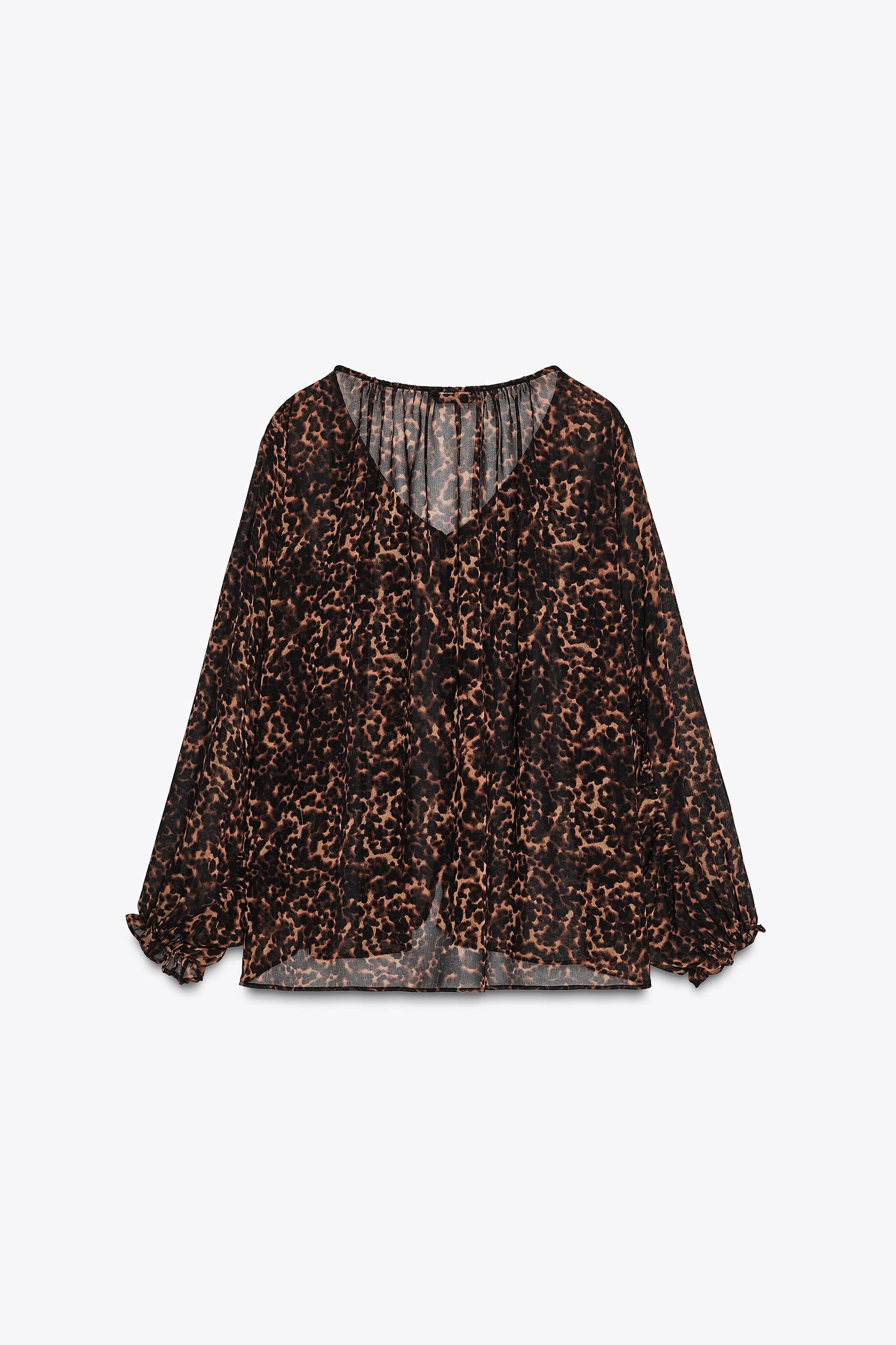Bluse mit Tiermuster