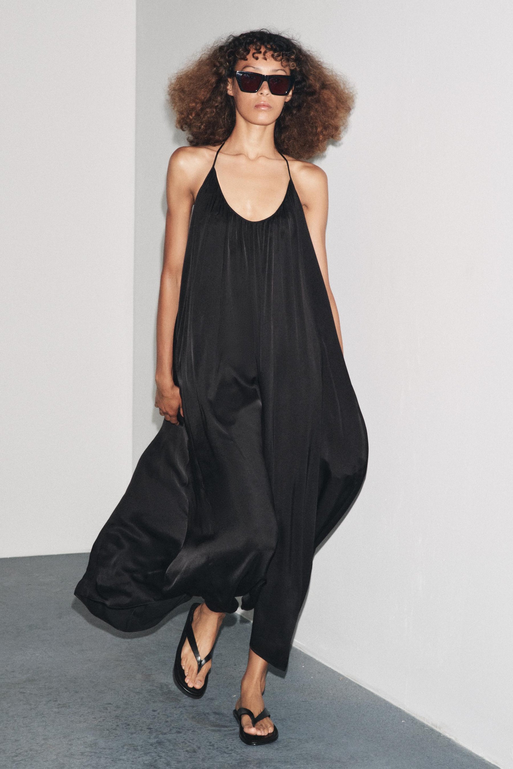 Satin-Camisole-Kleid