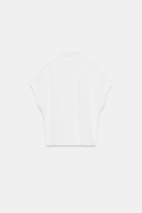 Contrast Button Shirt