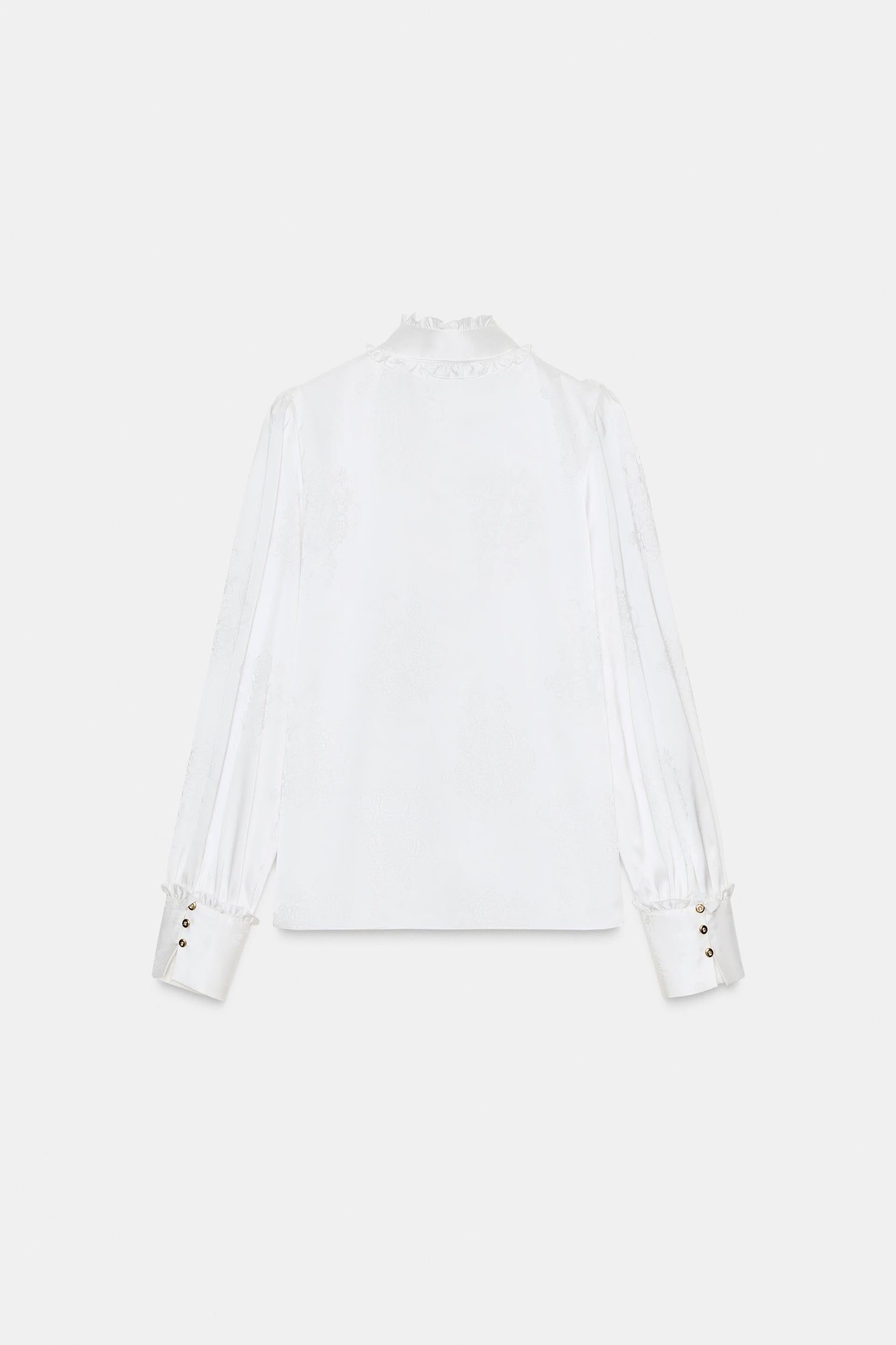 JACQUARD-Satinbluse