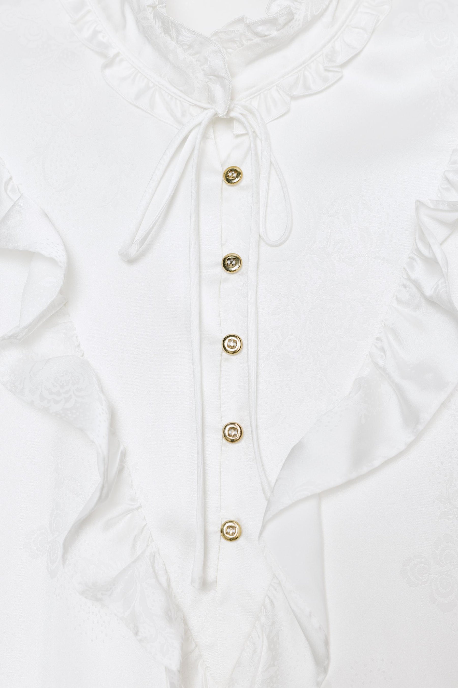 JACQUARD-Satinbluse