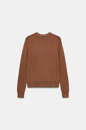 Strickjacke mit Juwelenmuster