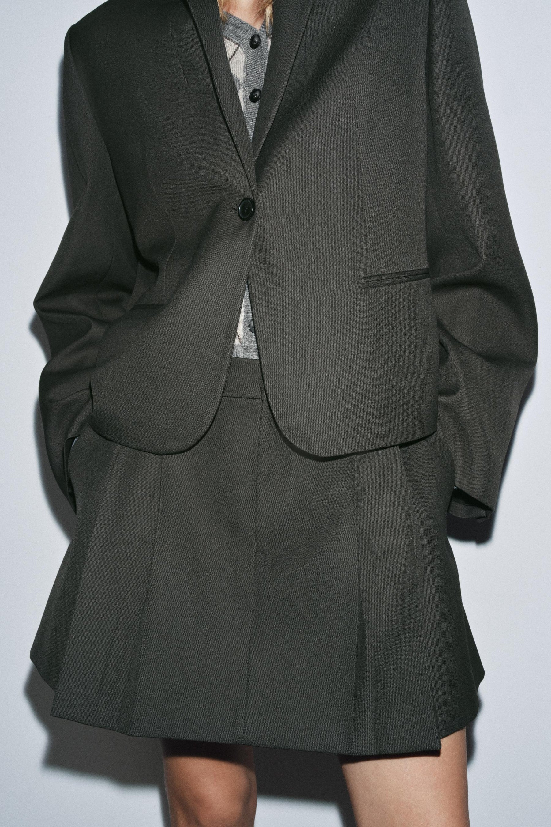 Pleated Short Skirt