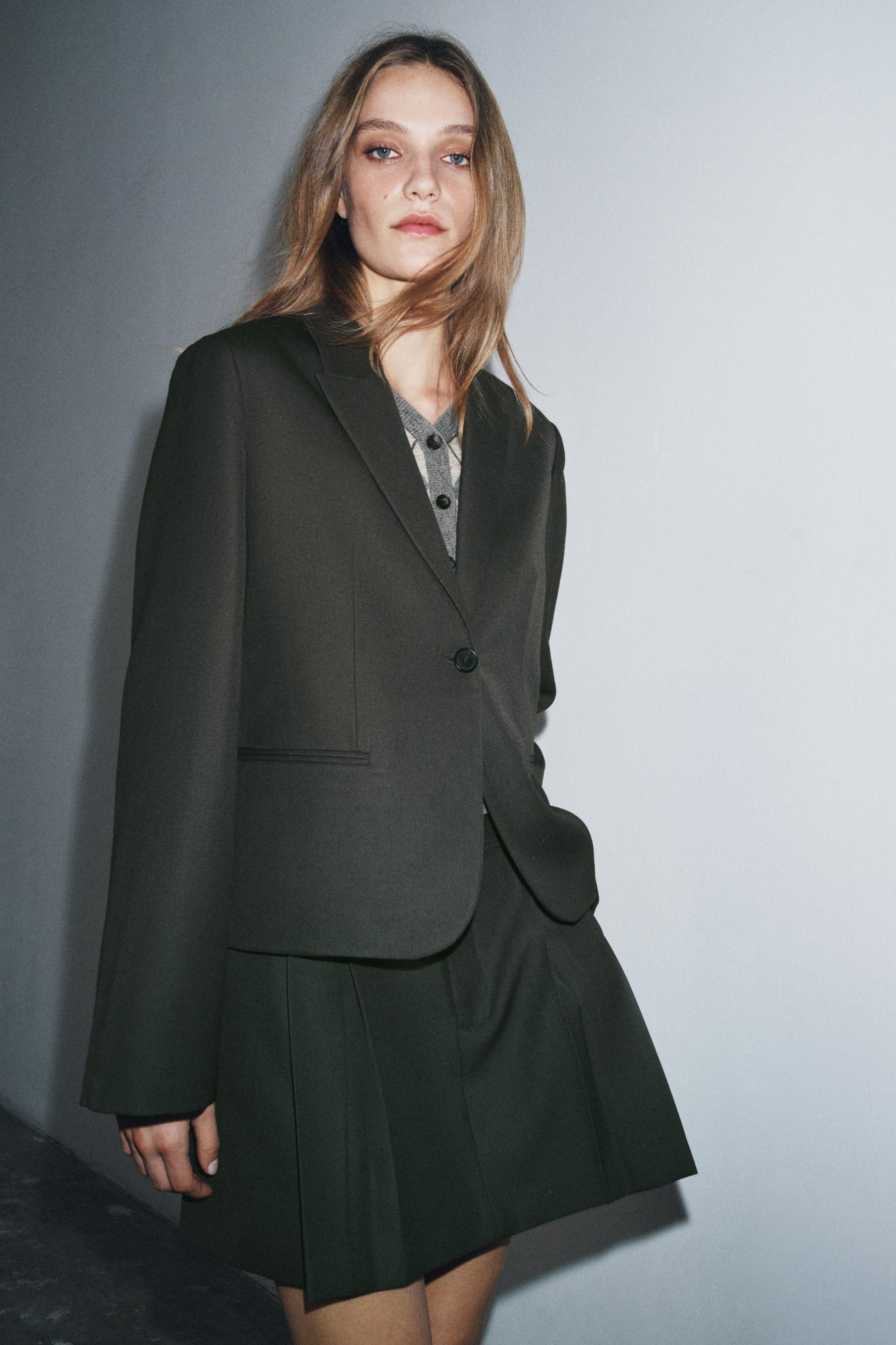 Pleated Short Skirt