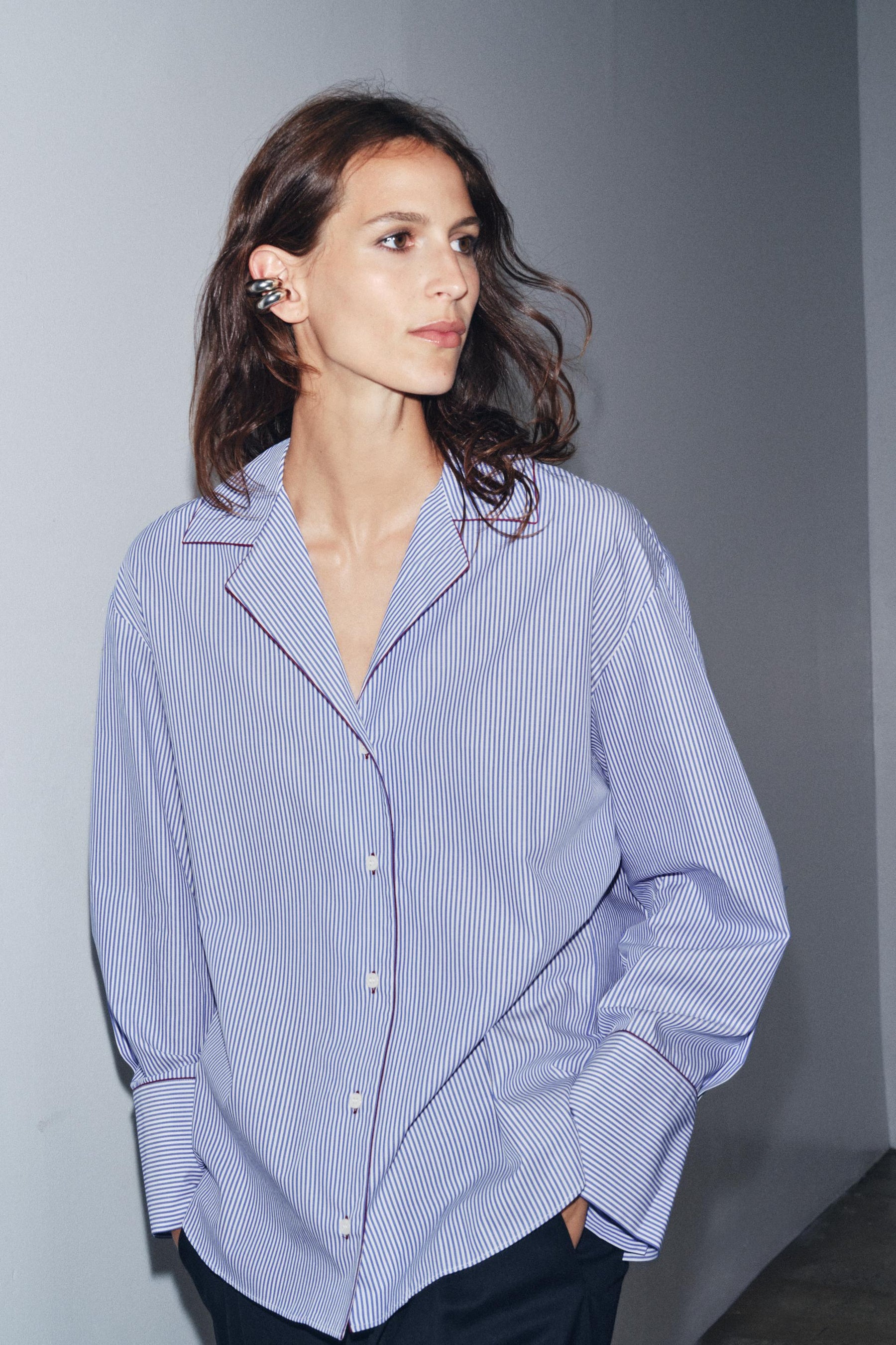 Contrast Trim Shirt