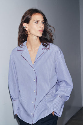 Contrast Trim Shirt