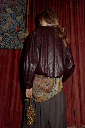 Bomberjacke aus Kunstleder