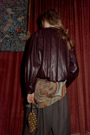FAUX LEATHER BALLOON BOMBER JACKET - Image 4