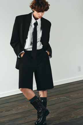 POPLIN TIE SHIRT