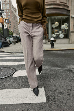 RUSTIC STRAIGHT-LEG TROUSERS