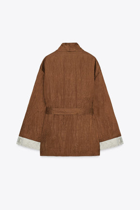ZW COLLECTION JACQUARD KIMONO JACKET - Image 4