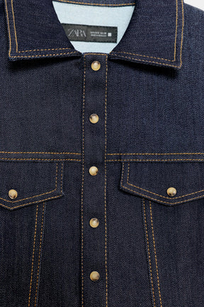 Fitted Denim Bodysuit