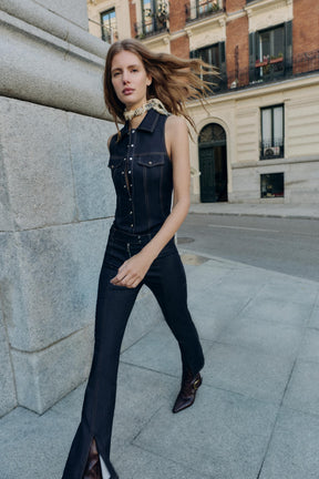 Figurbetonter Jeansbody