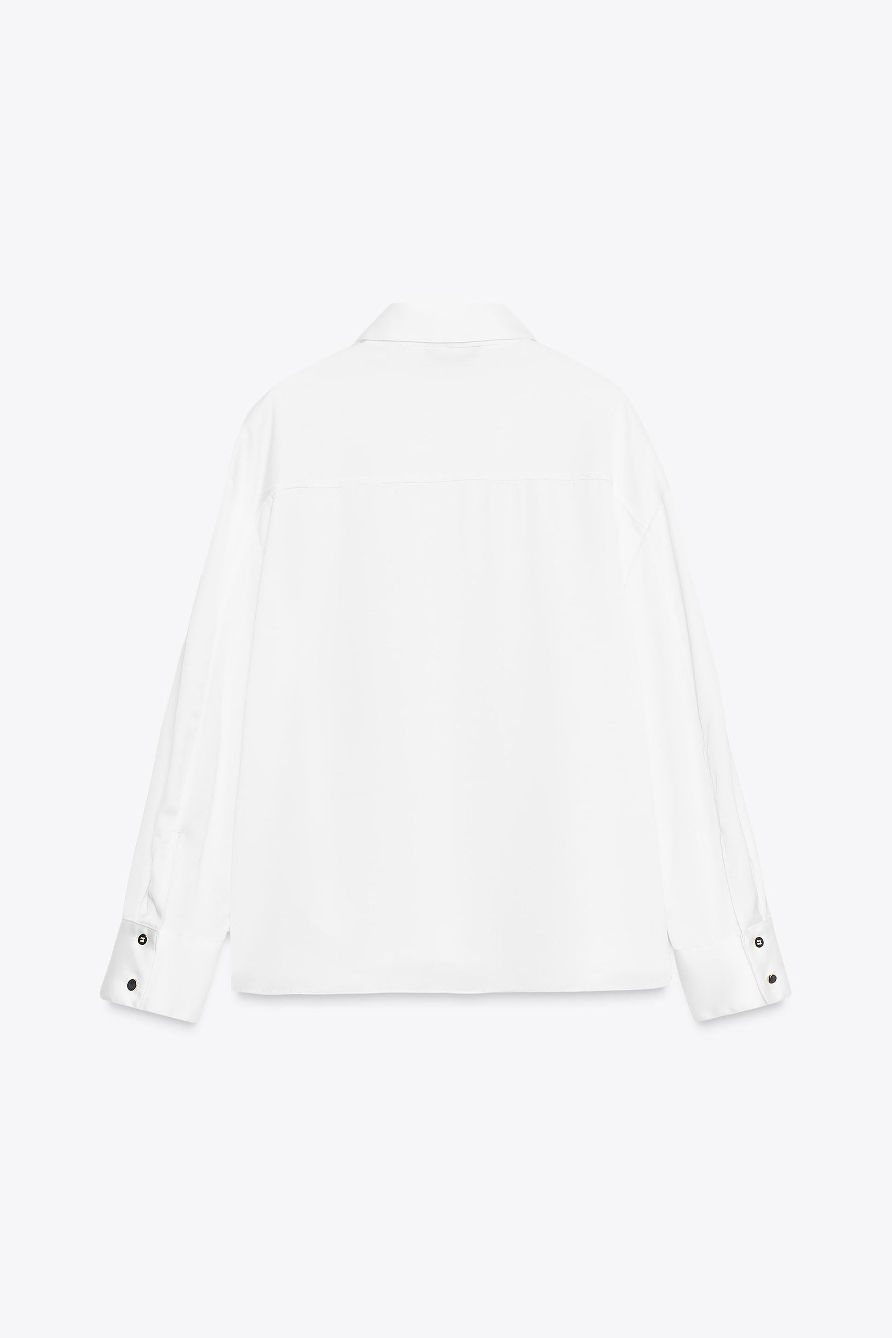 SATIN CONTRAST BUTTON SHIRT