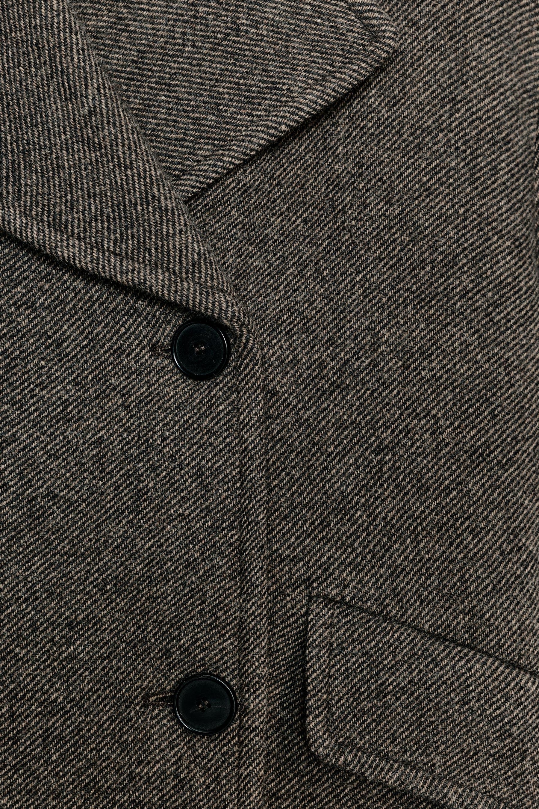 ZW COLLECTION WOOL BLEND DOUBLE-BREASTED COAT - Image 3