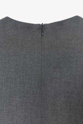 Tie-Belt Short Dress
