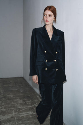 Velvet Flare Trousers Limited