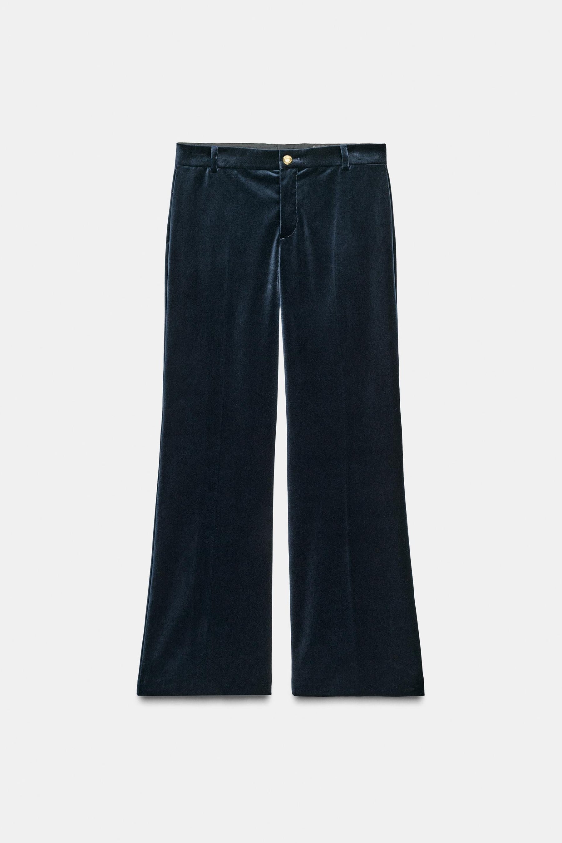 Velvet Flare Trousers Limited