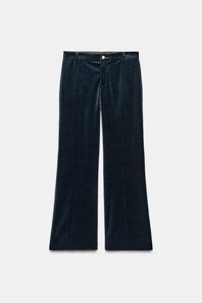 Velvet Flare Trousers Limited