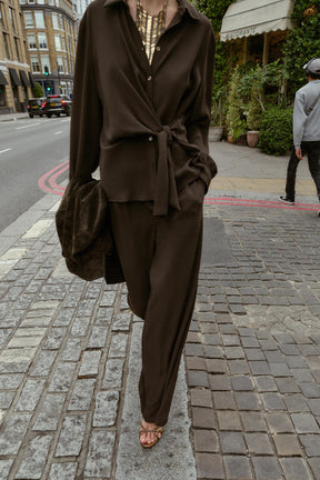 Crepe Knot Shirt