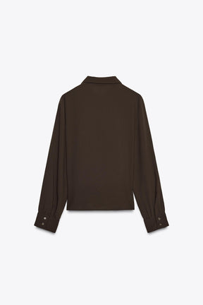 Crepe Knot Shirt