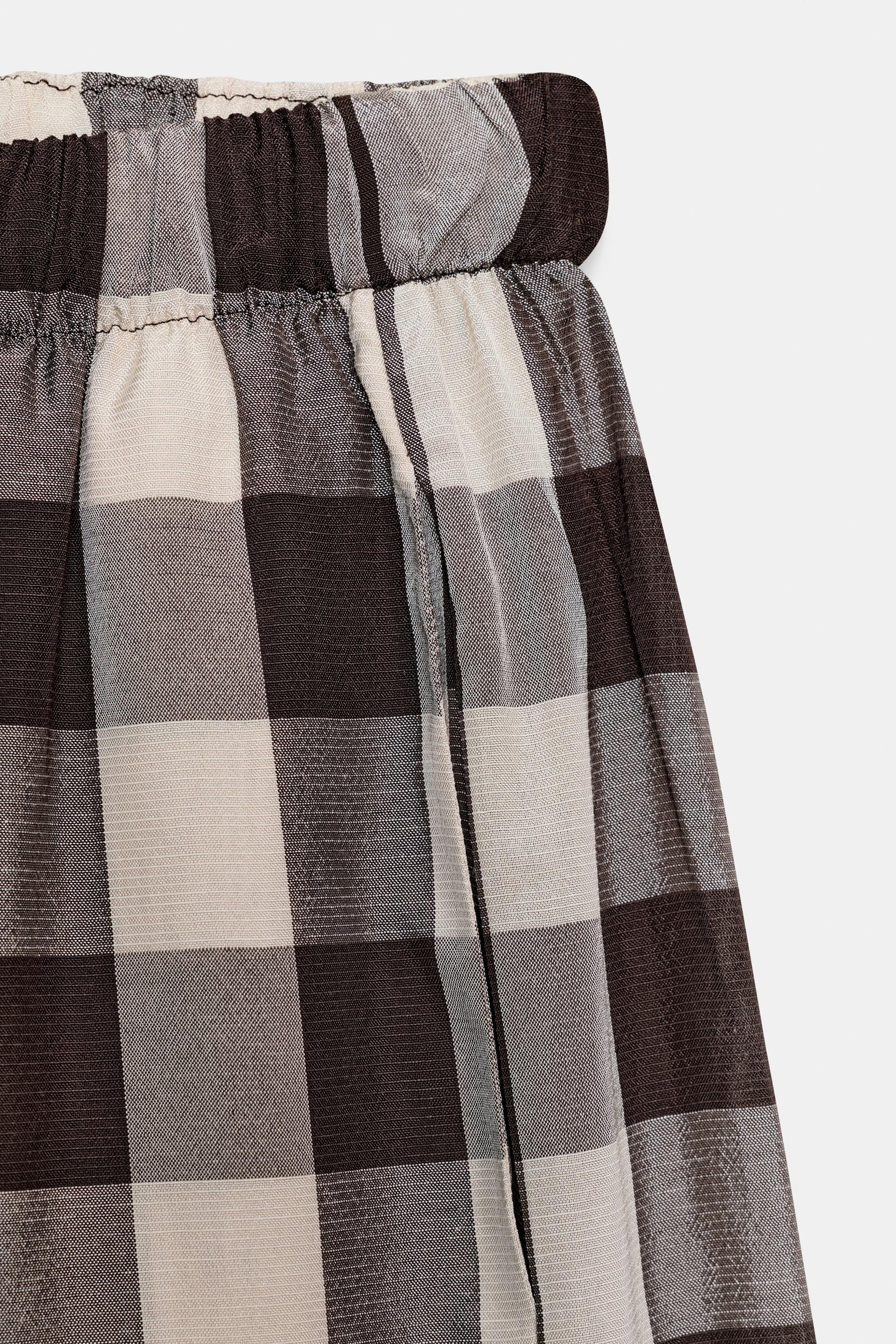 Gingham Check Trousers