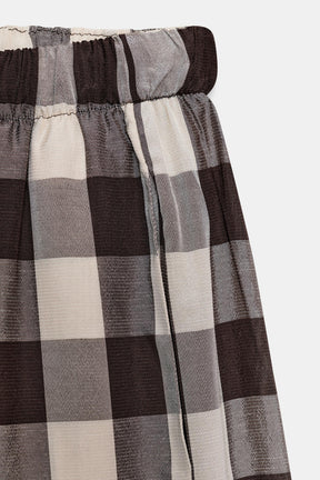 Gingham Check Trousers