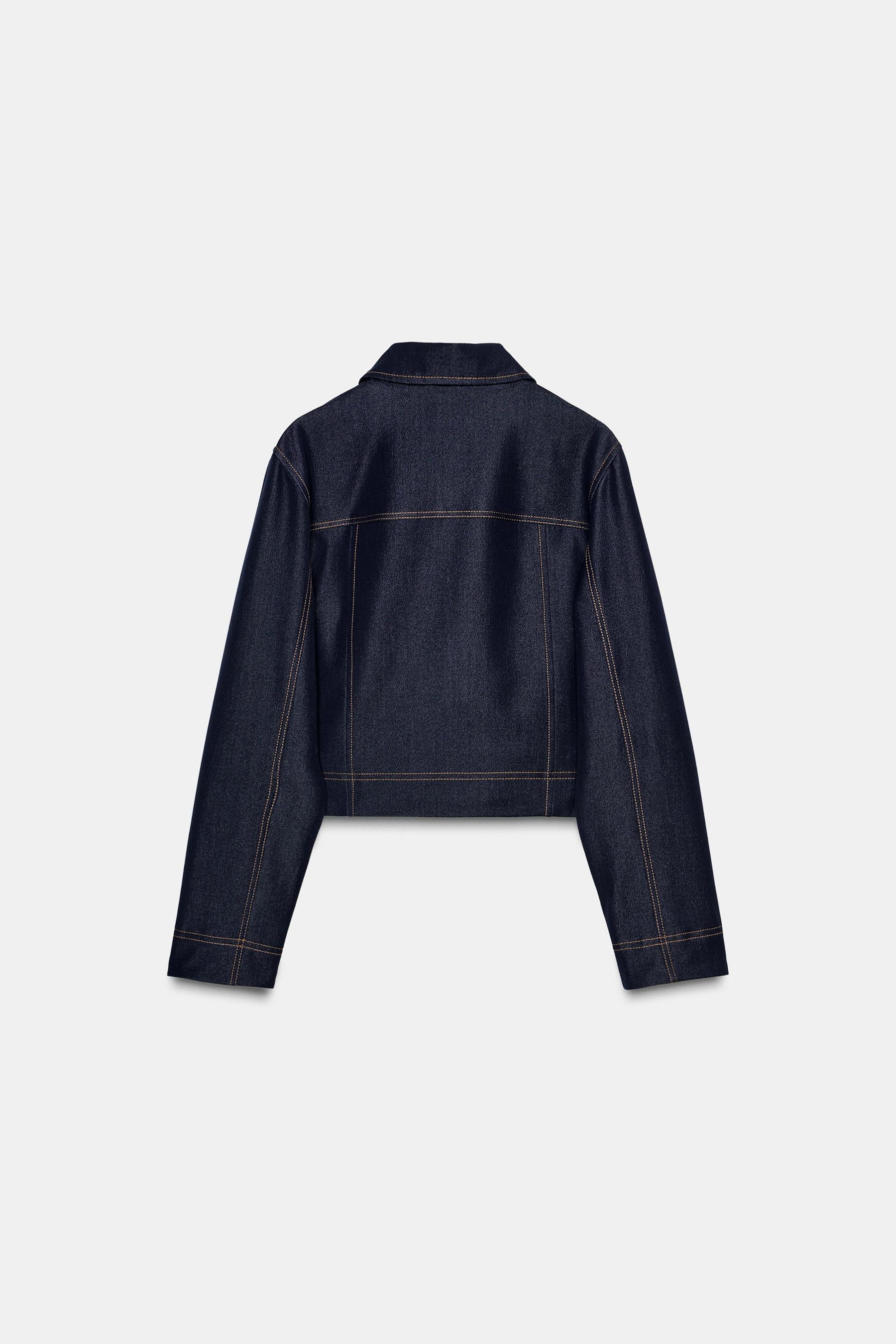 CONTRAST TOPSTITCHING JACKET - Image 4