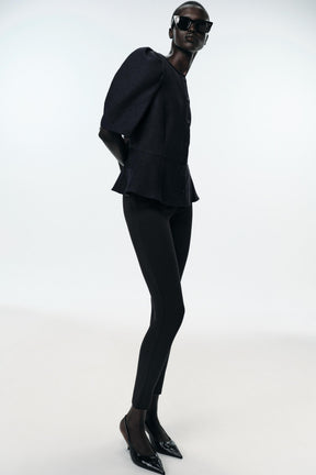 Peplum Puff Sleeve Top