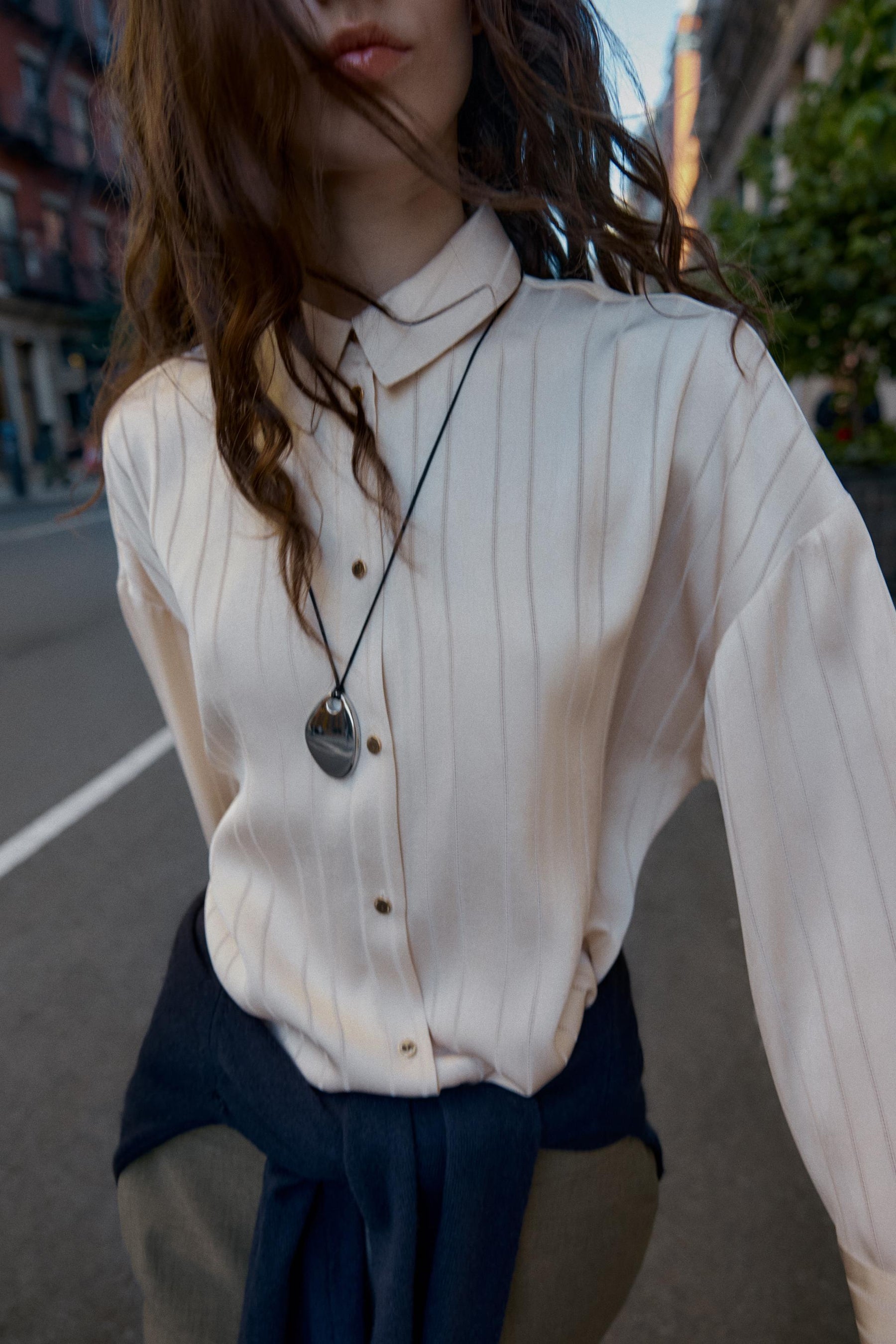 OVERSIZED STRIPED SHIRT